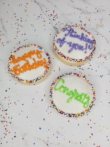 Dozen Celebration Cookies- 3 Styles to Choose